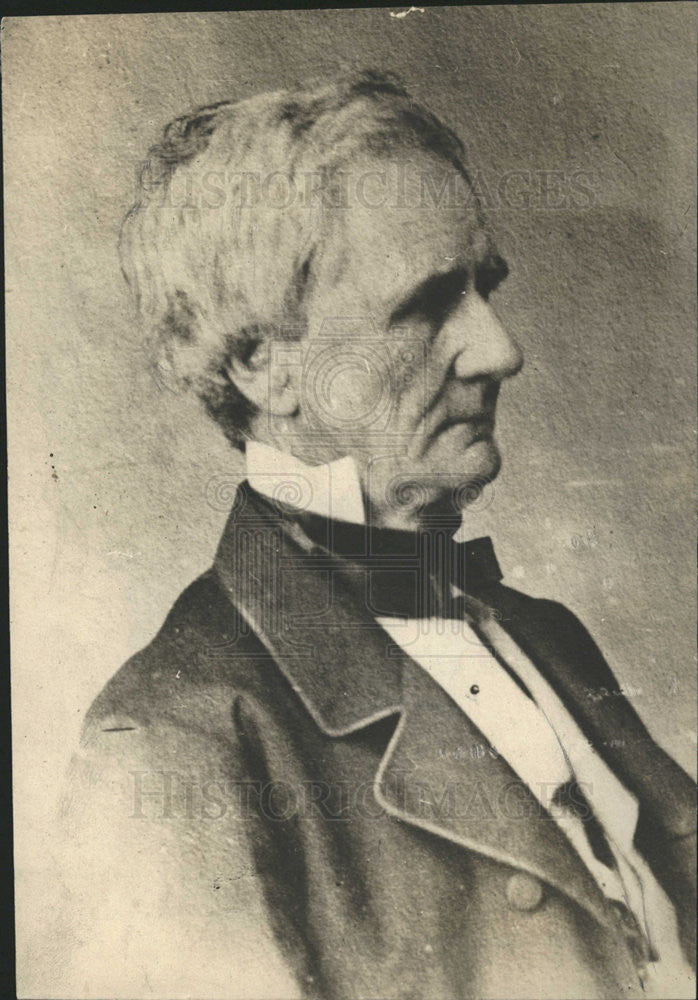 Press Photo Drawn Portrait Of Simon Cameron US Secretary Of War During Lincoln - Historic Images