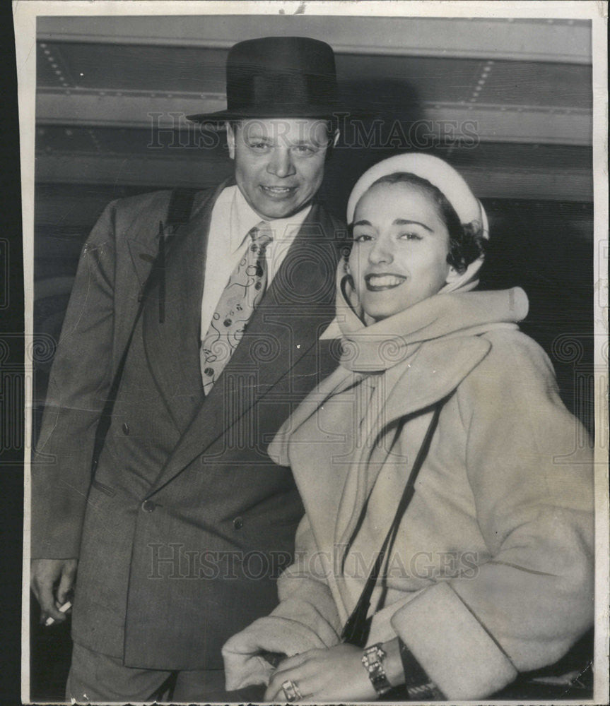 1953 Press Photo Billy Daniles singer and wife Martha - Historic Images