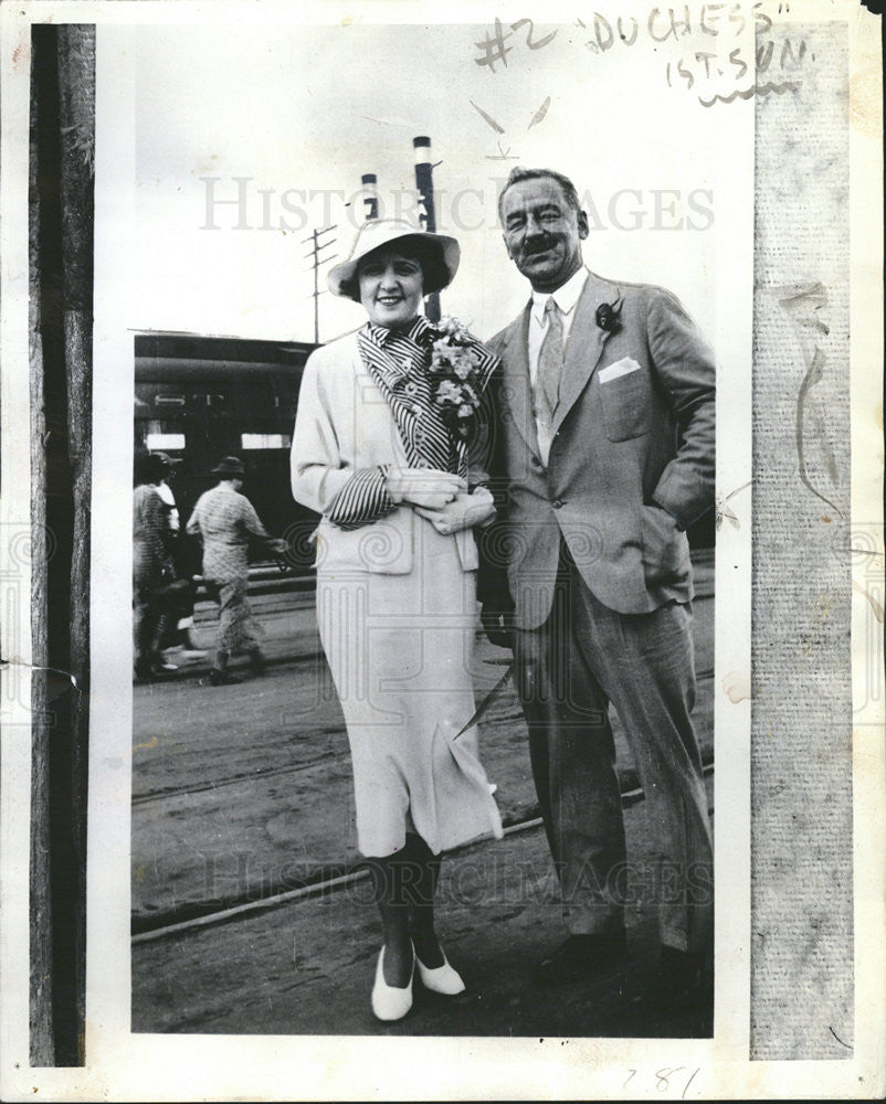 1935 Press Photo Joseph L. raffetto and wife - Historic Images