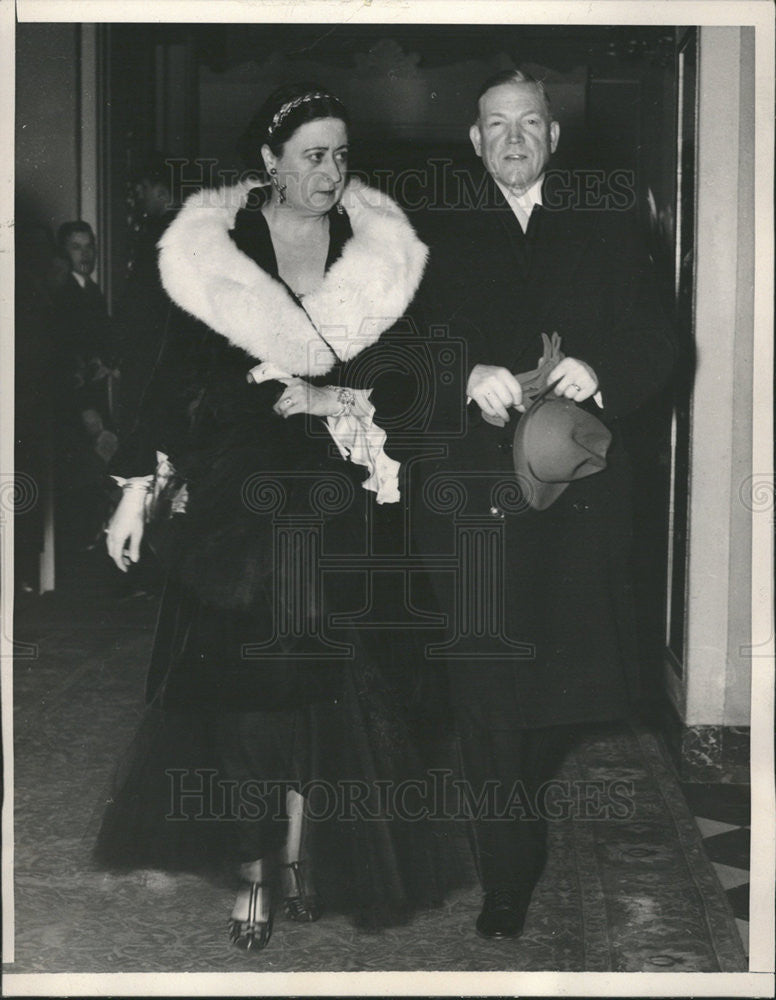 1940 Press Photo Charles McNary and wife. Rep VP nominee - Historic Images