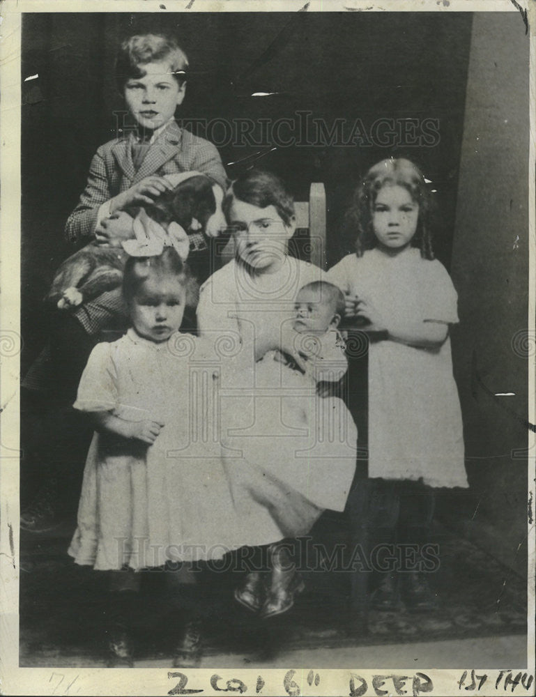 1933 Press Photo CHILDHOOD PICTURE WYNEKOOP CHILDREN CATHERINE - Historic Images