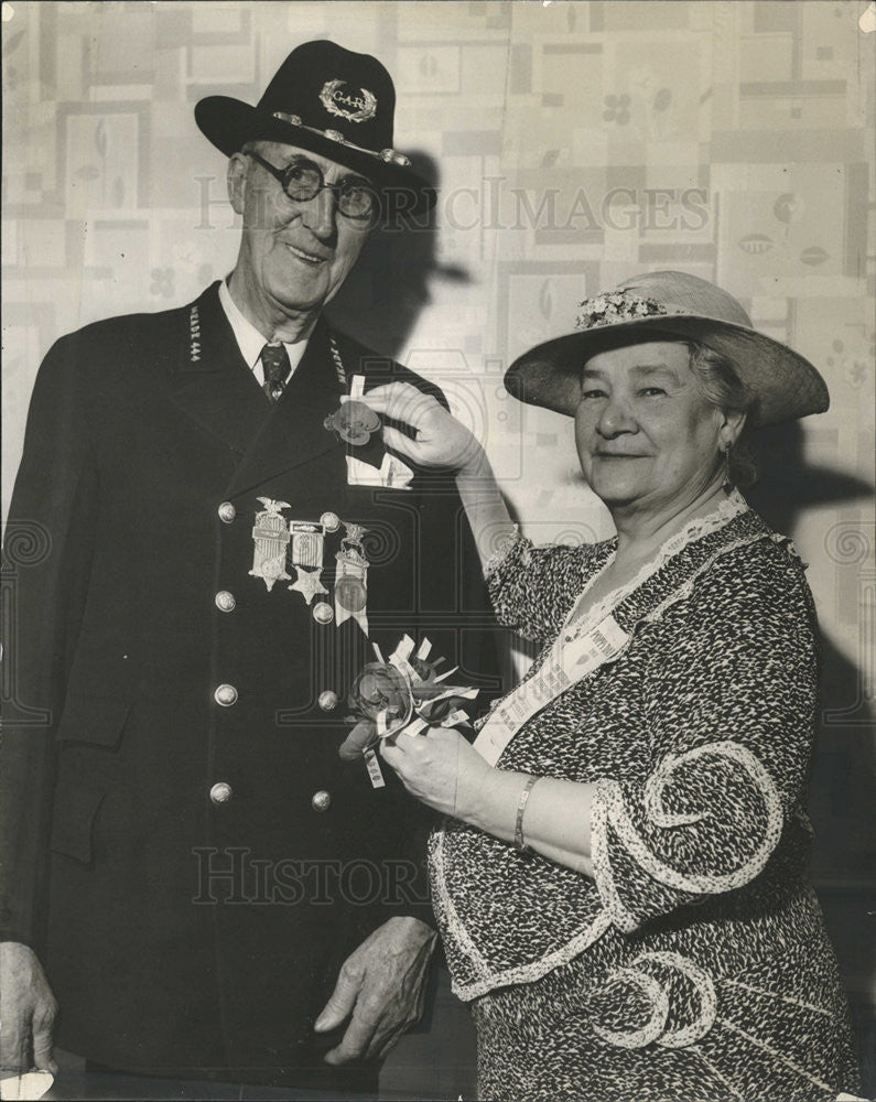 1934 Press Photo Mme Schumann-Heink and Col James H Campbell - Historic Images