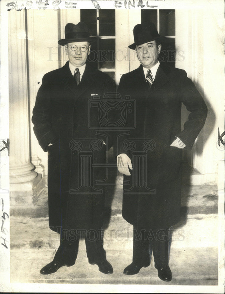 1935 Press Photo La Follettes White House - Historic Images