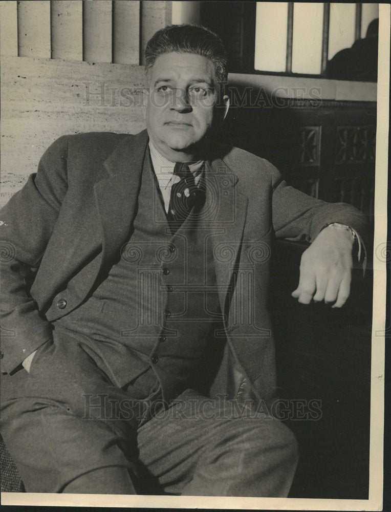 Undated Press Photo Arthur Canfield ,Pres Canfield Beverage Co. - Historic Images