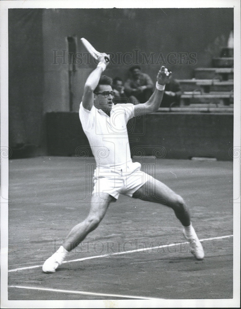 1957 Press Photo Australia&#39;s Don Candy,tennis - Historic Images