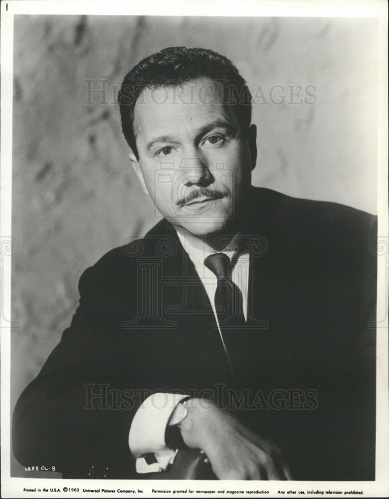 1961 Press Photo Edward Lawrence,actor - Historic Images