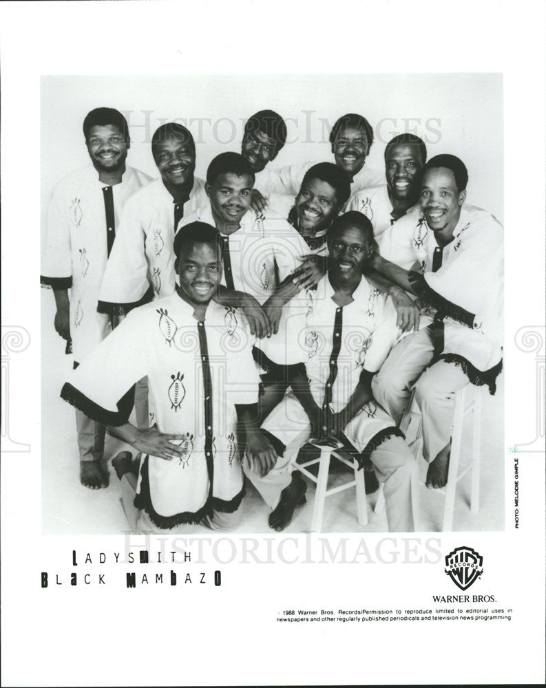 1988 Press Photo Lady Smith Black Mambazo - Historic Images