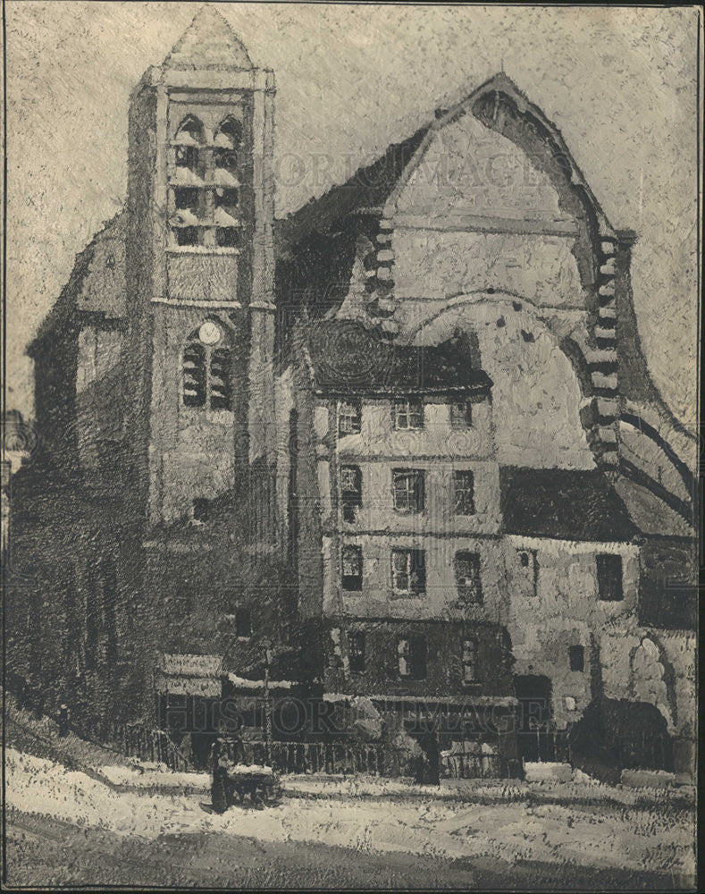 1918 Press Photo Harry B. Lachman Eglise Saint-Nicholas du Chardonnet - Historic Images