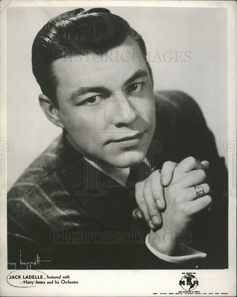 Press Photo Jack LaDelle featured Harry James Orchestra - Historic Images