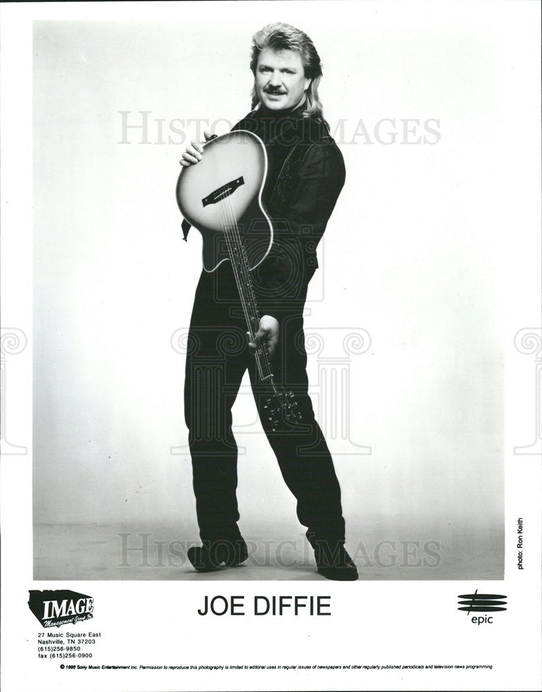 1996 Press Photo Country Music Singer Joe Diffie Epic Records - Historic Images