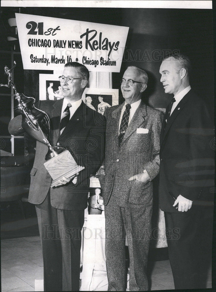 1957 Press Photo Members Chicago Rotary Club - Historic Images