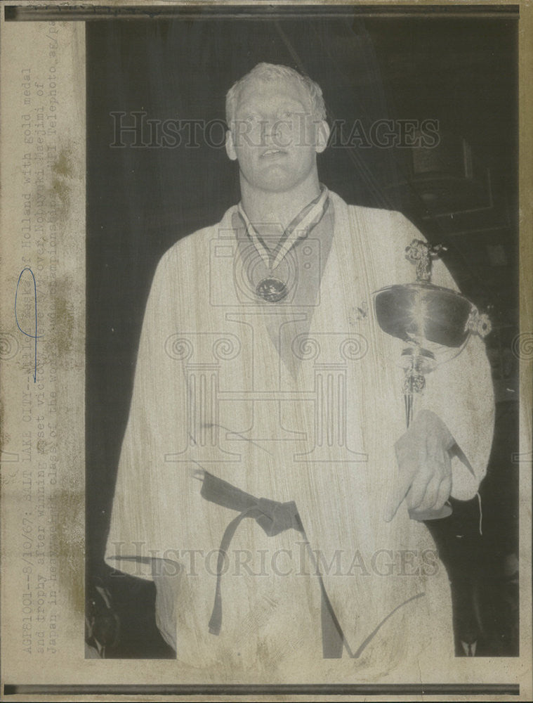 1967 Press Photo Willie Raste of Holland gold medal winner - Historic Images