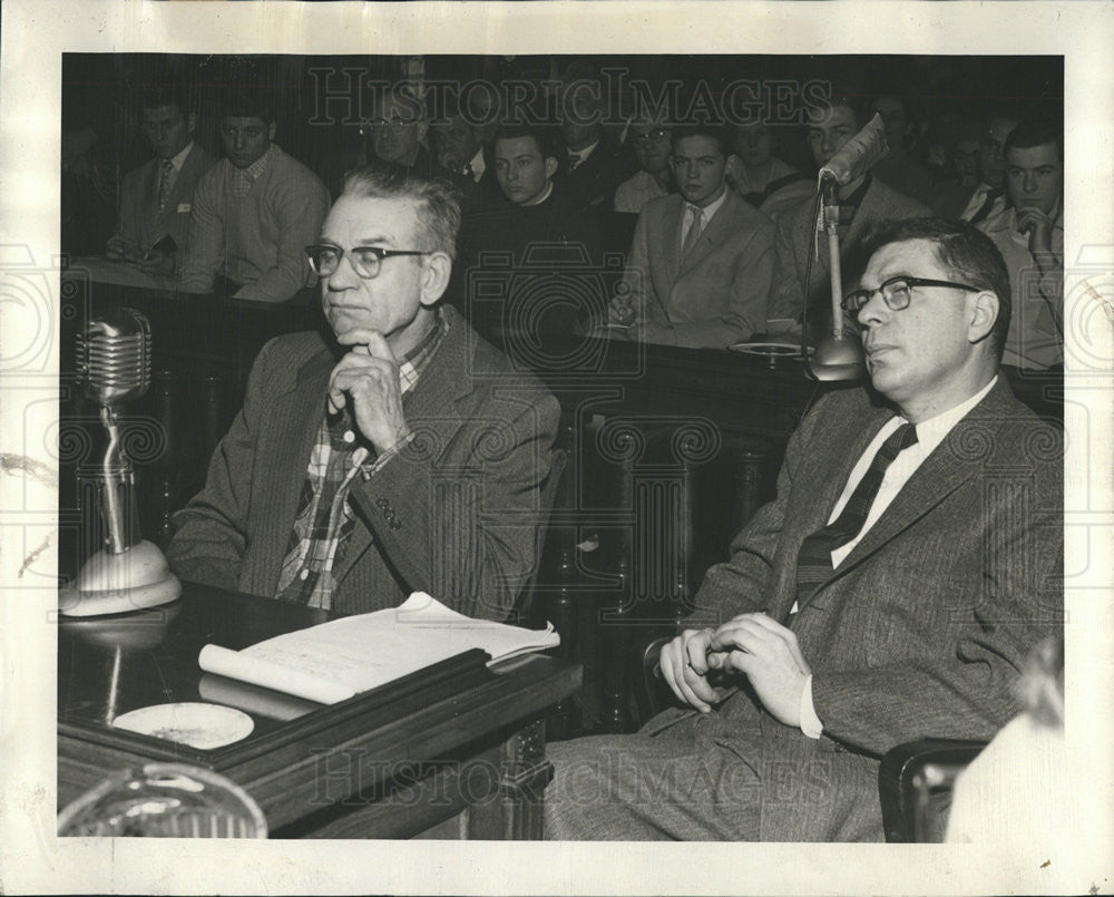 1958 Press Photo Steelworker John W. Norrick Court Appearance - Historic Images