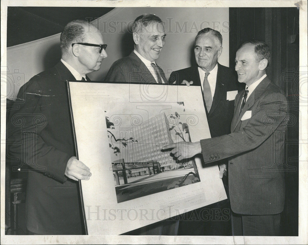 1957 Press Photo medical staff St. Luke&#39;s Presbyterian Hospital dinner Club - Historic Images