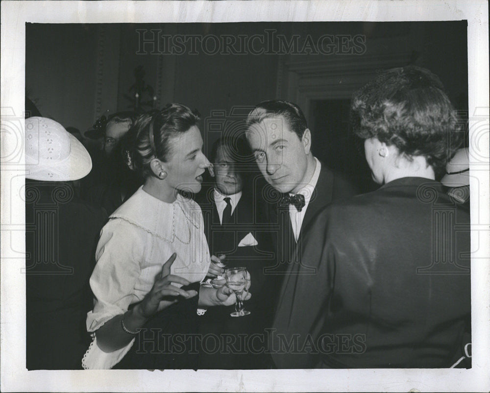 1958 Press Photo PRINCE FRANCIS SCHWARZENBERG W/ SYBILLE D&#39;EECKHOUTTE - Historic Images