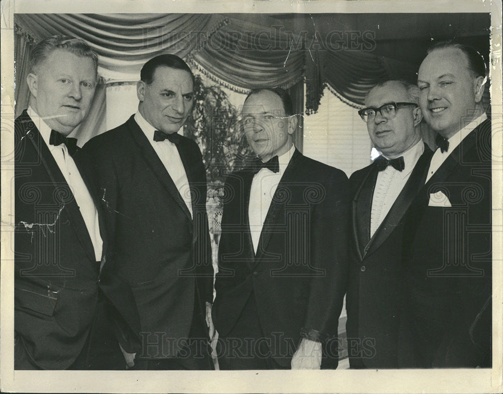 1966 Press Photo Sterlin Quinlin Irv Kupcinet Eddie Stanky Paul Frumkin Quaal - Historic Images