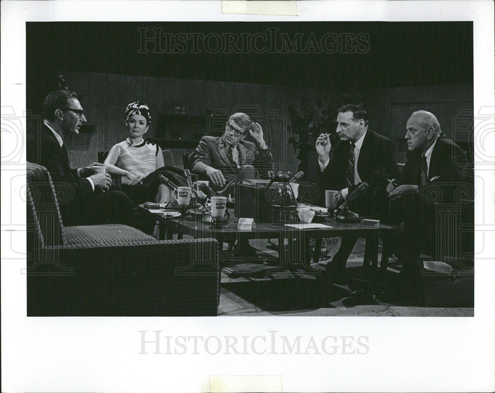 1967 Press Photo Irv Kupcinet, Mike Royko, Ann Blyth, Jerry Van Dyke, H. Miller - Historic Images