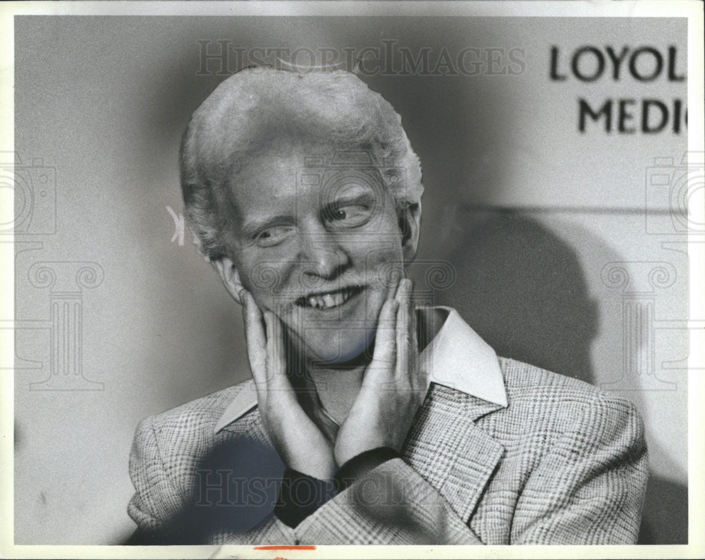 1984 Press Photo Michael Dowling,Hearrt Transplant patient in Loyola Medical Center - Historic Images