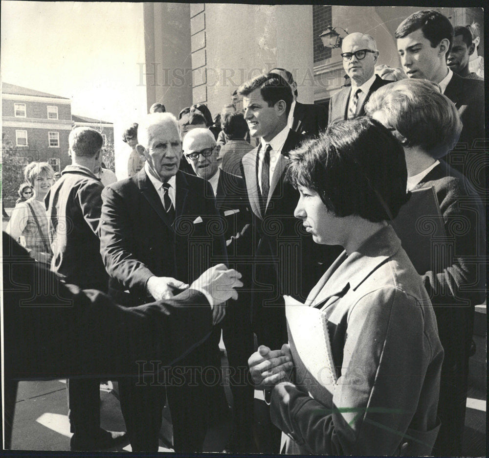 1966 Press Photo Sen Paul Douglas,Sen Edward M Kennedy - Historic Images