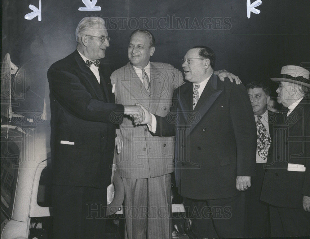 1950 Press Photo Senators Paul Douglas Scott Lucas - Historic Images