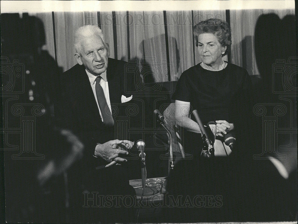 1967 Press Photo Paul Douglas American Democratic Politician Senator - Historic Images