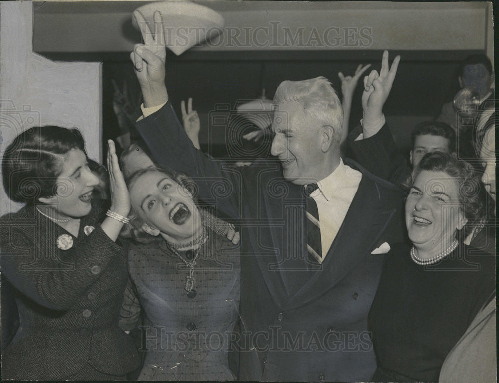 1954 Press Photo Paul Douglas American Democratic Politician Senator - Historic Images