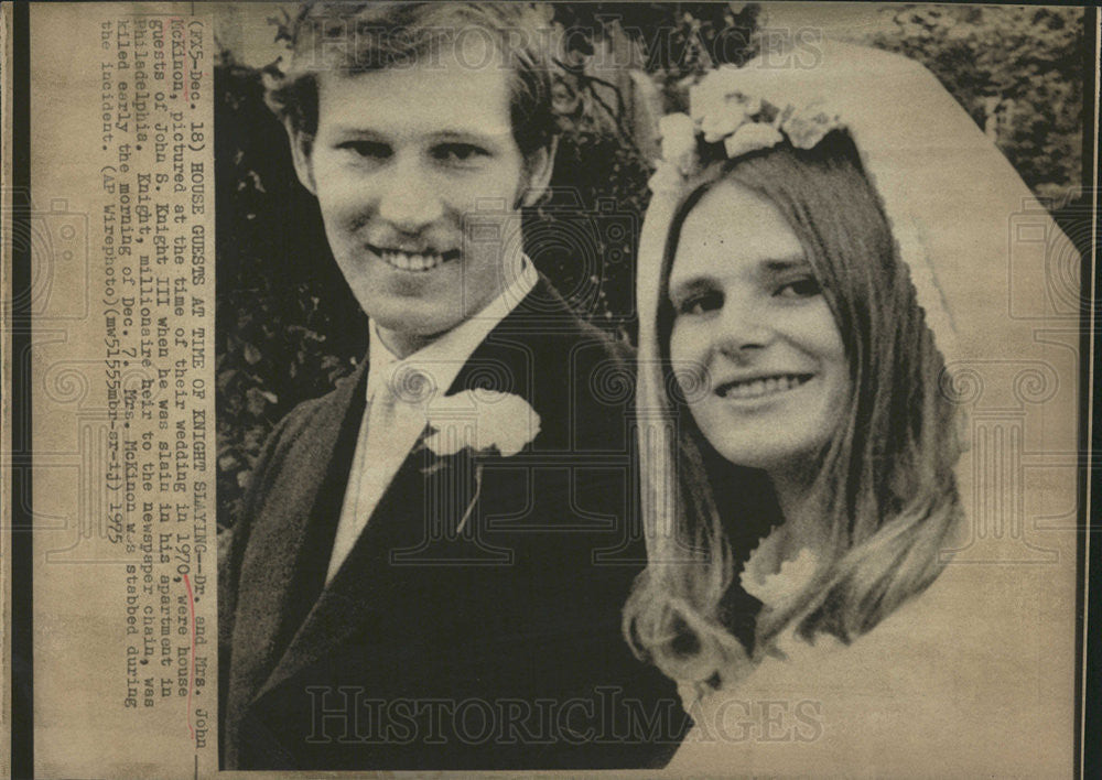 1975 Press Photo Dr &amp; Mrs John McKinon - Historic Images