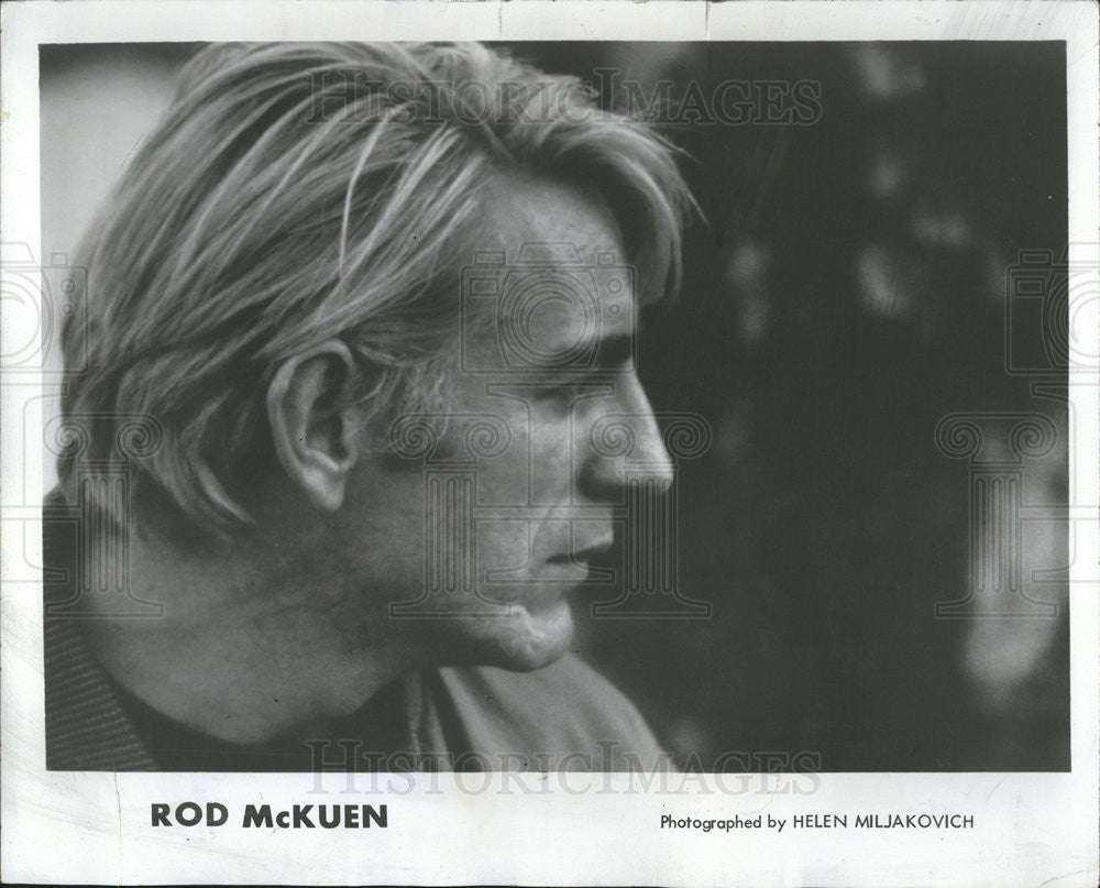 1970 Press Photo Rod McKuen American Poet Songwriter Composer Singer - Historic Images