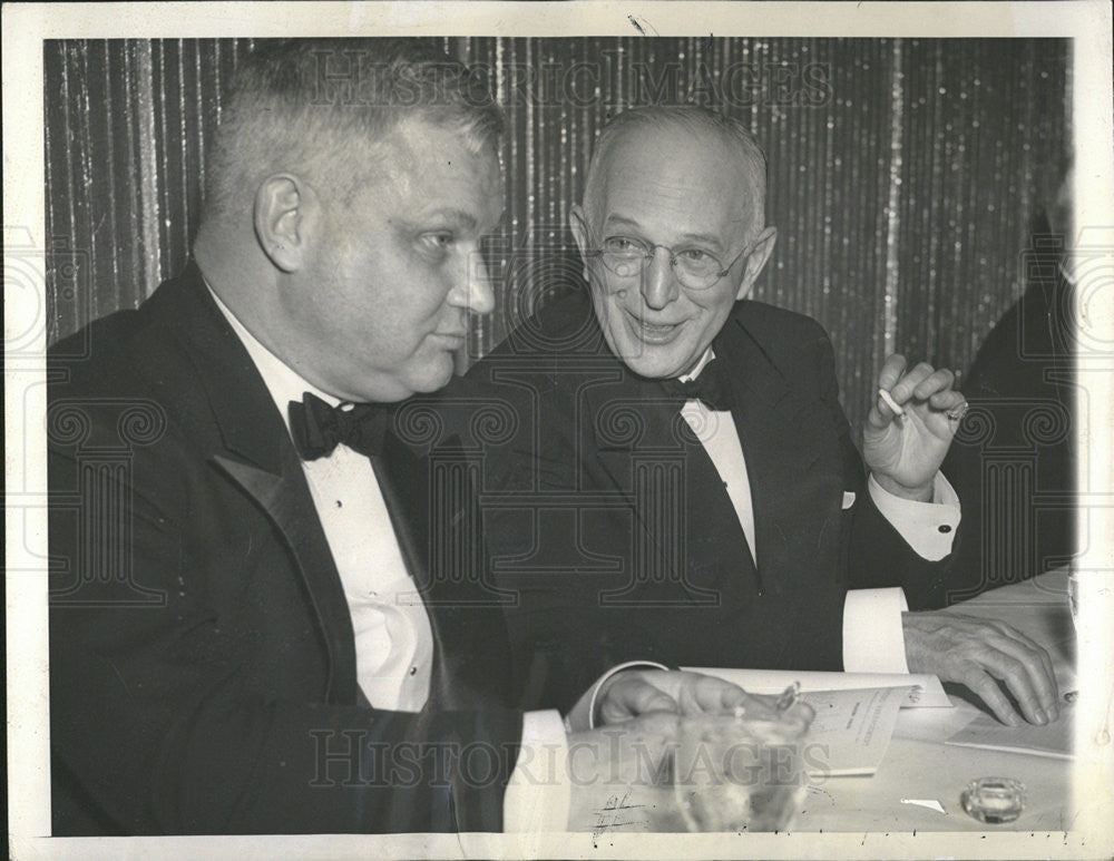 1944 Press Photo Edward Brown Pres First National Bank Chicago Frederick Scott - Historic Images