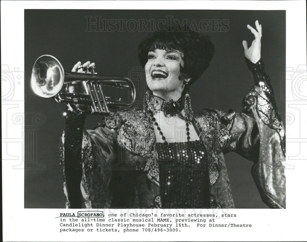 1994 Press Photo Paula Scrofano Stars in Classical Musical &quot;Mame&quot; - Historic Images