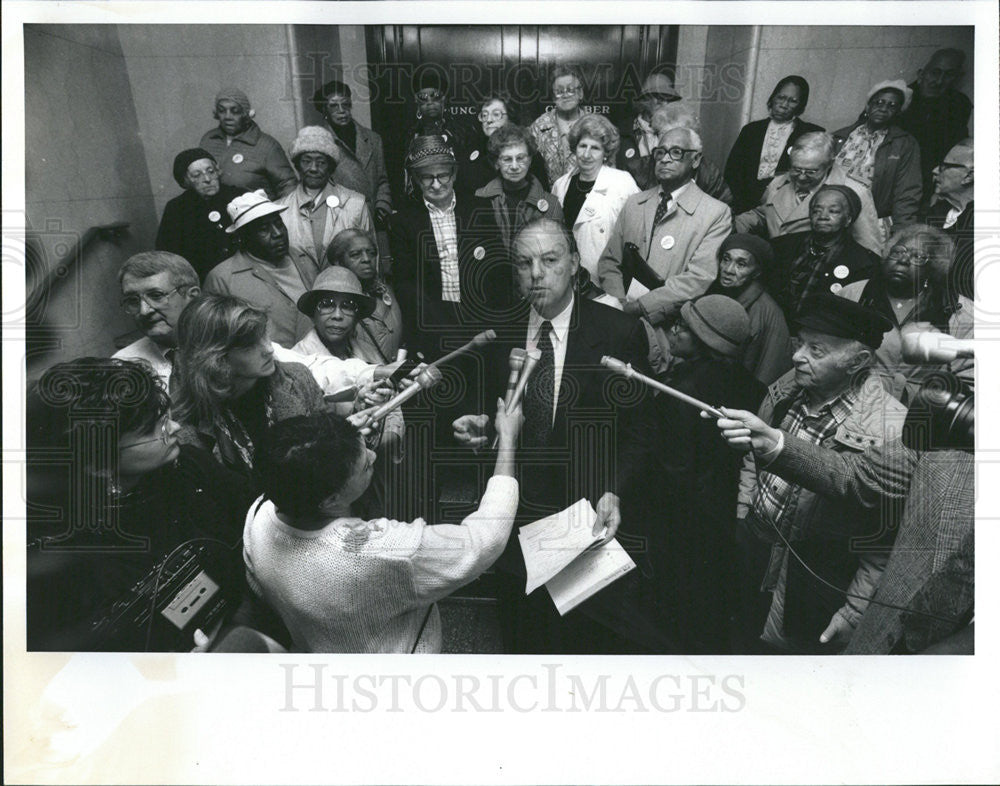 1991 Press Photo Former Alderman Dick Simpson - Historic Images