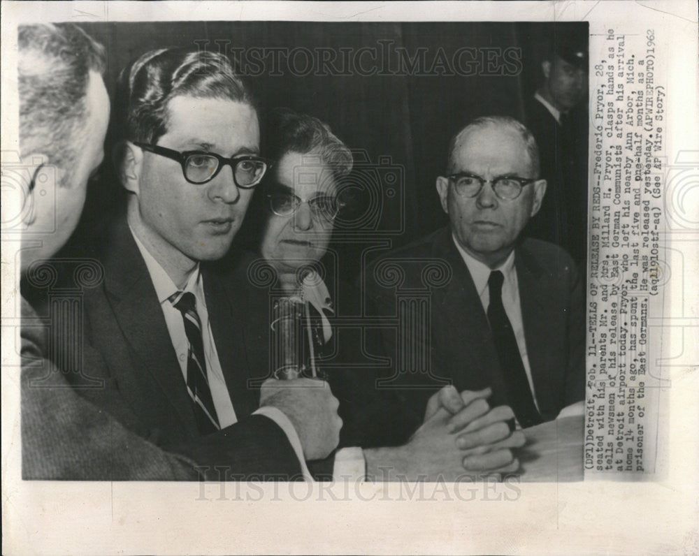 1962 Press Photo Released By East German Communists Frederic Pryor - Historic Images