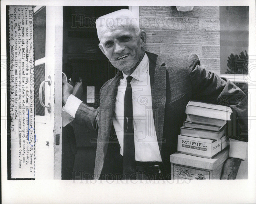 1965 Press Photo RICHARD REILLY WHITE-HAIRED - Historic Images