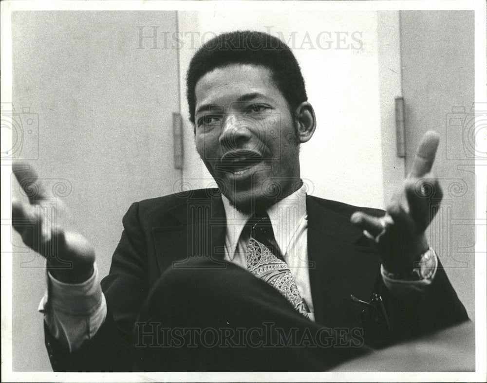 1977 Press Photo Delbert Tibbs American Writer Activist Death Row Prisoner - Historic Images