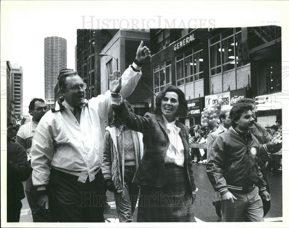 1986 Press Photo James Robert Thompson Wife Jayne - Historic Images