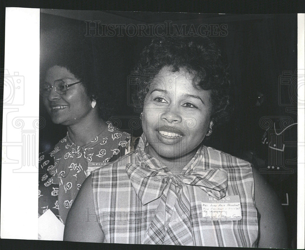 1972 Press Photo Mrs.June Acie Rhinehart Johnson Publishing Co. Vice President - Historic Images