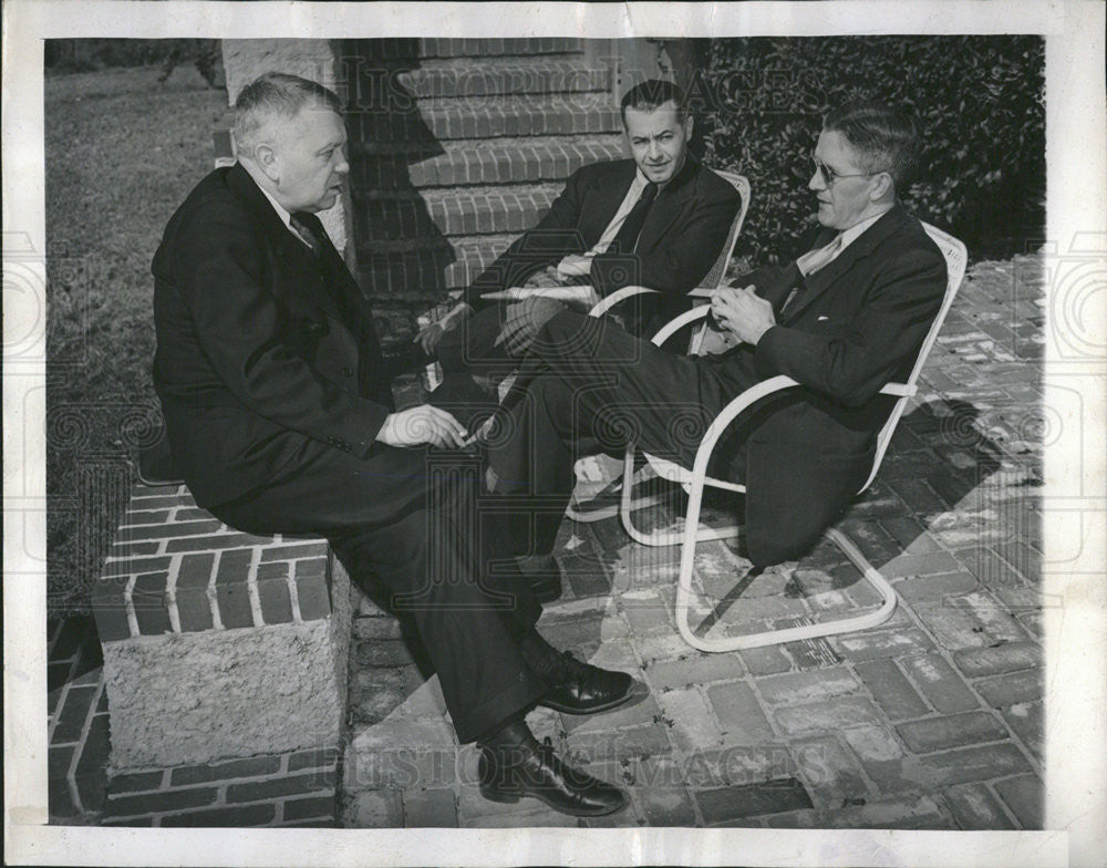 1946 Press Photo Harold Urey Henry Wolfe Smith Conference World Government - Historic Images