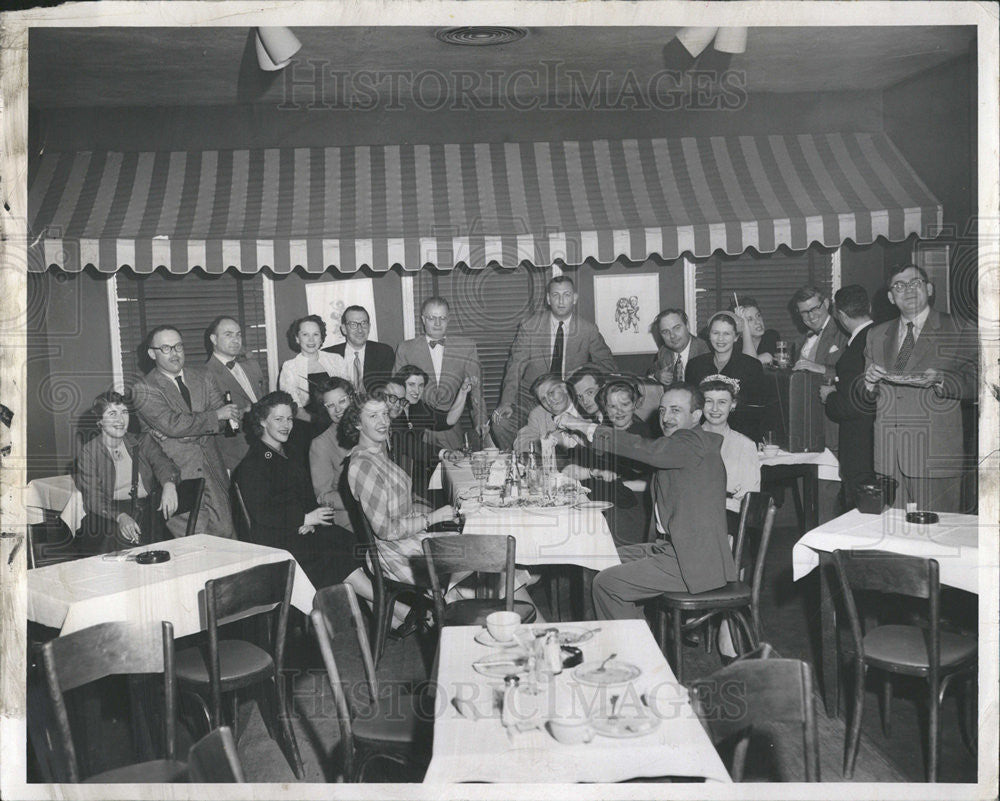 1963 Press Photo Robert J (Shad) Northshield Party - Historic Images