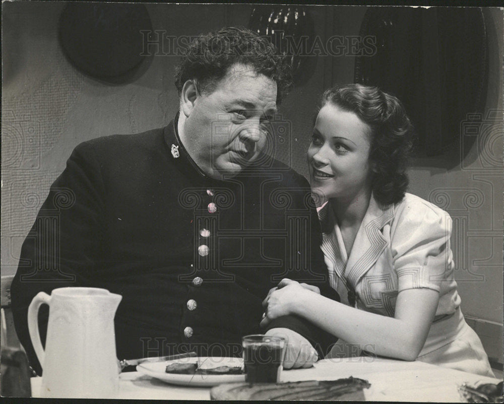 1939 Press Photo Annalisa Ericson Swedish Film Actress &amp; Actor Edvard Persson - Historic Images