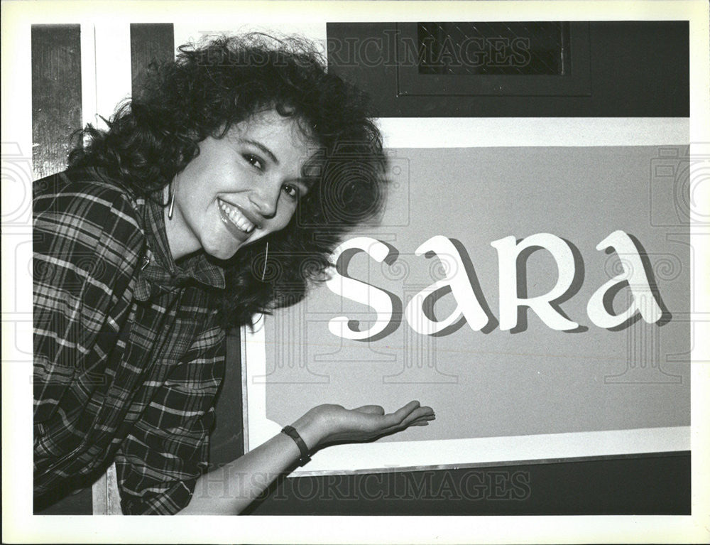 1985 Press Photo Geena Davis American Actress Model Writer acts &quot;Sara&quot; star - Historic Images