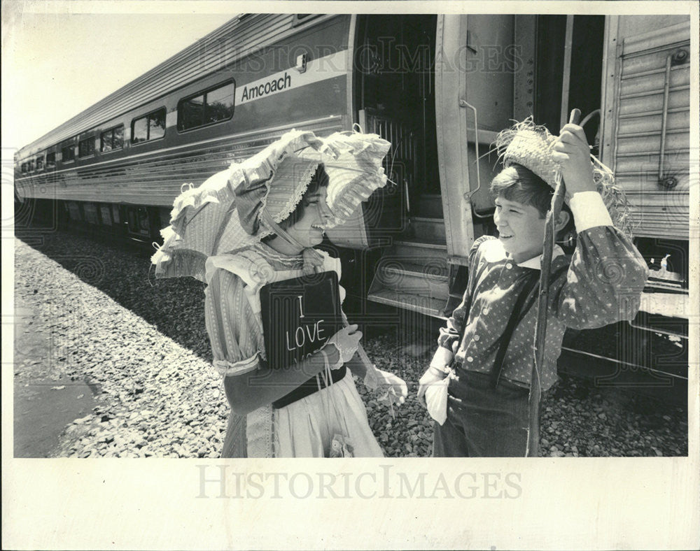 1985 Press Photo Mark Twain American Author Humorist Novelist Chicago Illinois - Historic Images