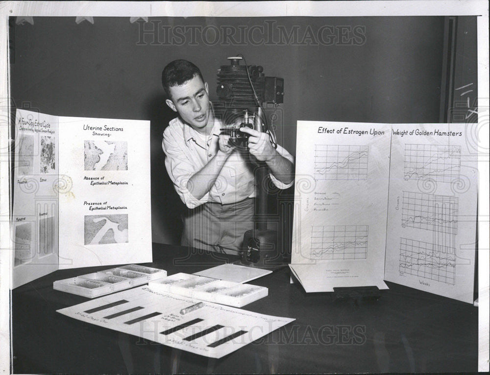1952 Press Photo Karl N Munich Evanston Photographer Talent Search - Historic Images