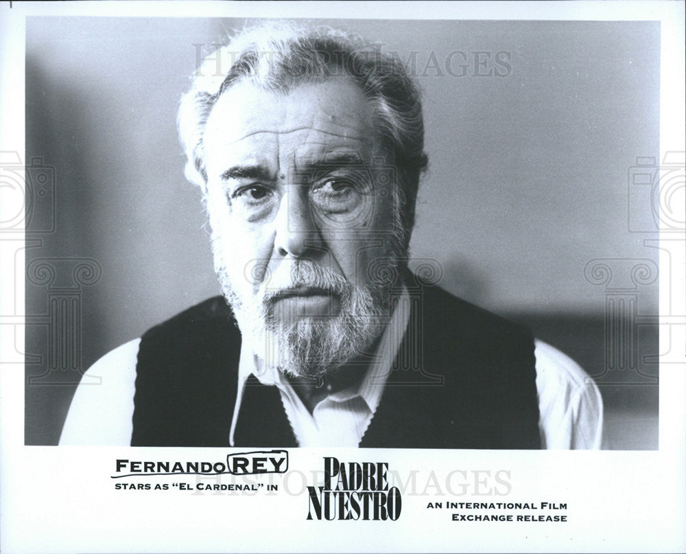 1985 Press Photo Fernando Rey as El Cardenal in Padre Nuestro - Historic Images