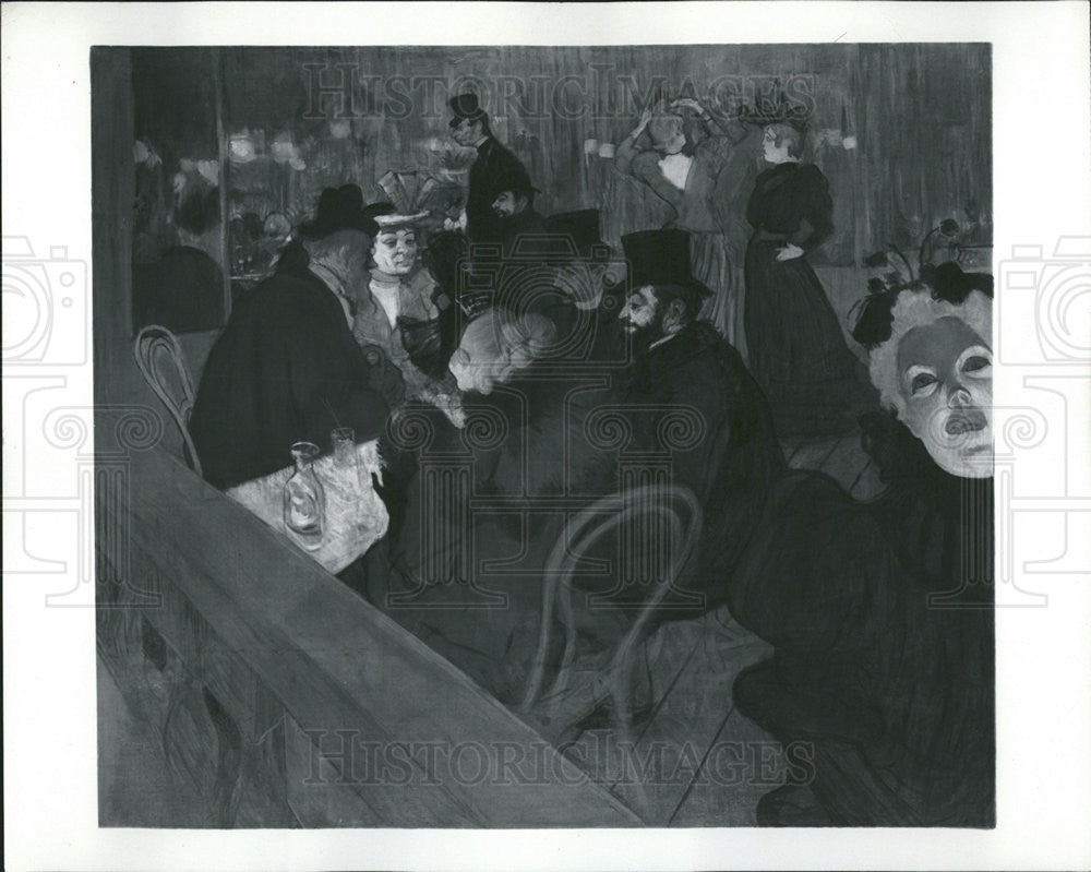 Press Photo Oil on Canvas Paintings by Henri de Toulouse-
Lautrec. - Historic Images