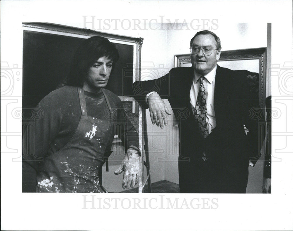 1990 Press Photo United States Illinois Politician Governor James Thompson - Historic Images