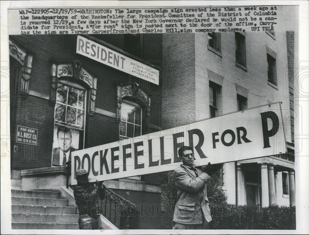 1959 Press Photo Rockefeller New York Governor President Candidate - Historic Images