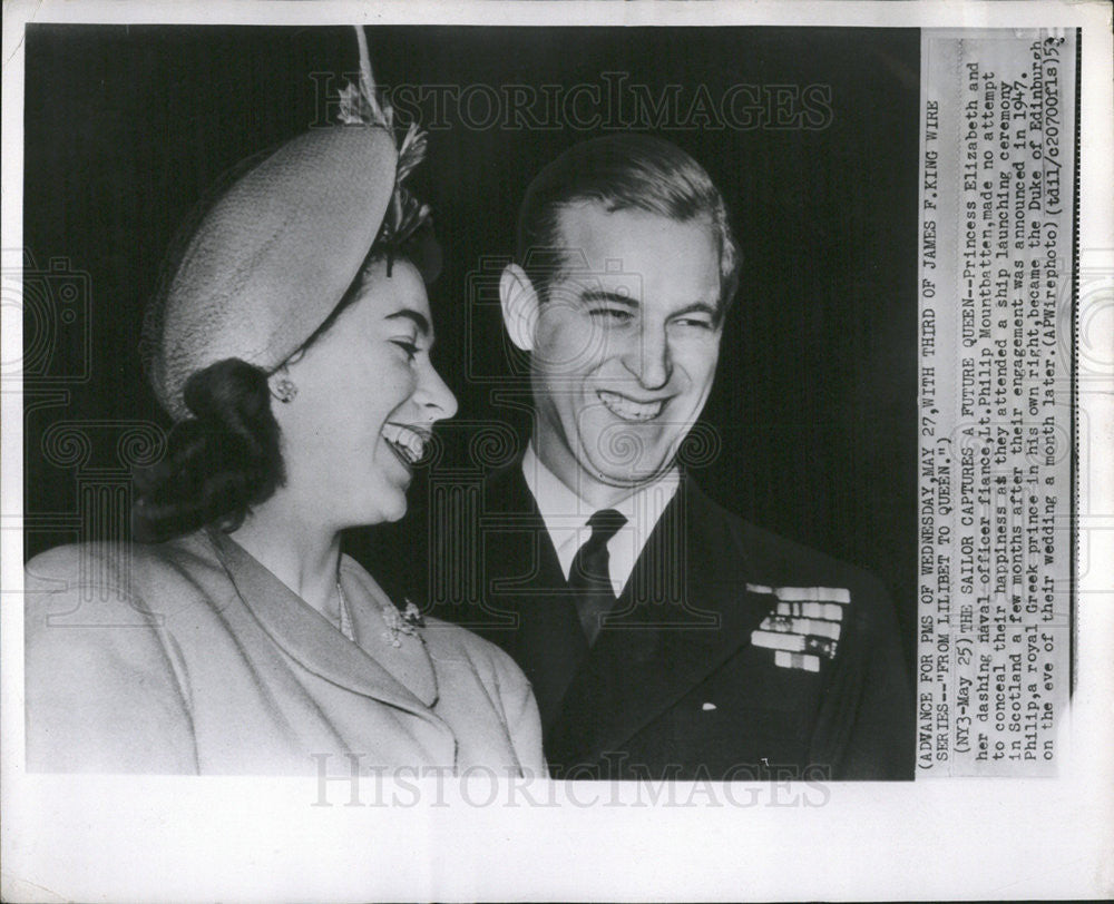 1953 Press Photo Advance For PMS Of Wednesday With Third of James F. King - Historic Images