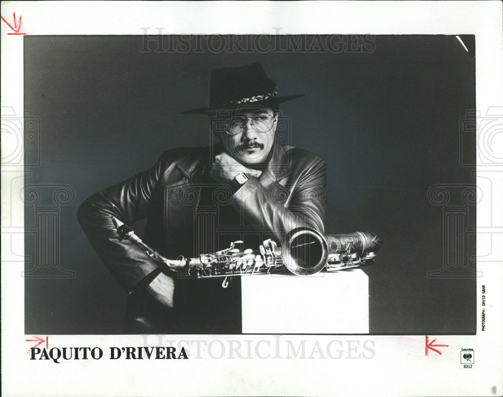 1984 Press Photo Paquito D&#39;Rivera Cuba Jazz Alto Saxophonist - Historic Images