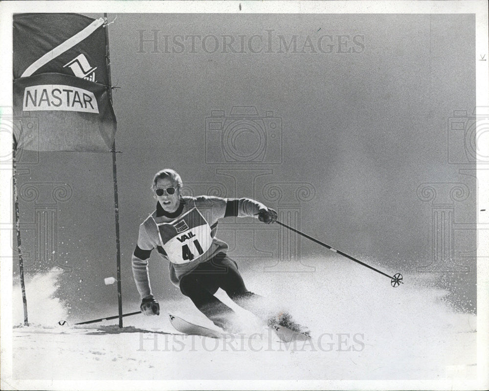 1970 Press Photo Jim Engel Alpine Valley Pace Setting Skier - Historic Images