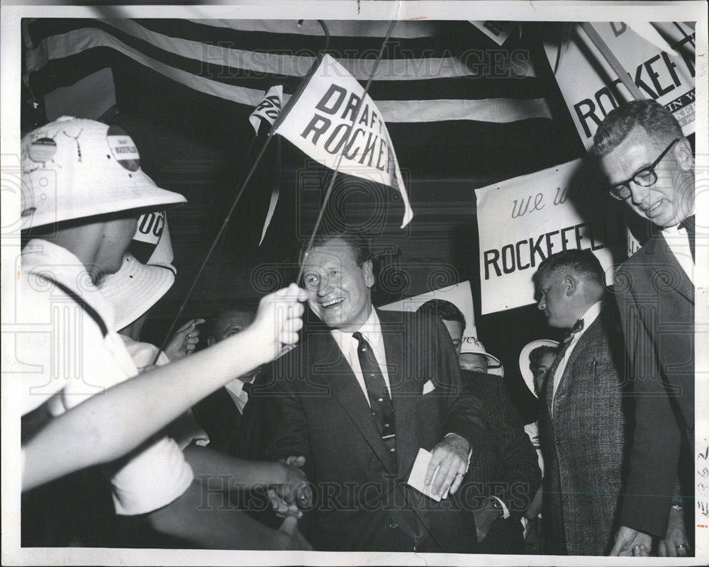 1960 Press Photo Nelson Rockefeller American Businessman Republican Politician - Historic Images